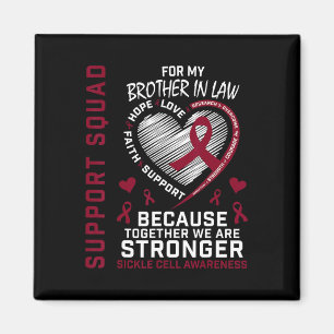 Sickle Cell Awareness Shirt Brother In Law Group S Magnet