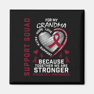 Sickle Cell Awareness Shirt Grandma Support Group Magnet