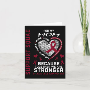 Sickle Cell Awareness Shirt Mum Support Group Tee  Card