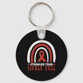 Sickle Cell Awareness Stronger Than Sickle Cell  Key Ring