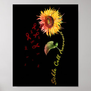 Sickle Cell Awareness Sunflower  Poster