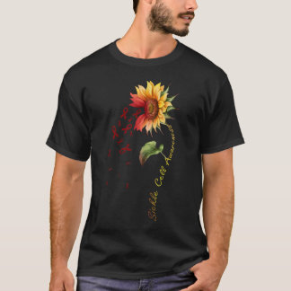Sickle Cell Awareness Sunflower T-Shirt