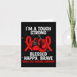 Sickle Cell Awareness Tough Survivor Warrior Fight Card
