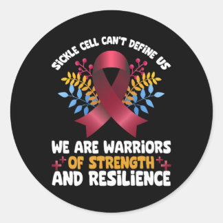 Sickle Cell Can't Define Us  Classic Round Sticker