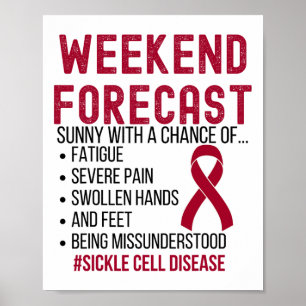 Sickle Cell Disease Awareness Day In The Life Poster