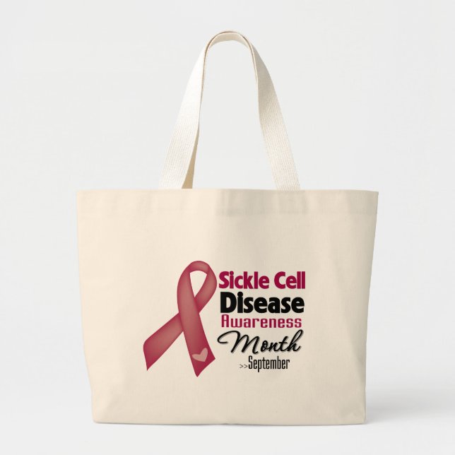 Sickle Cell Disease Awareness Month Large Tote Bag (Front)