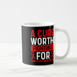 Sickle Cell Disease Awareness Ribbon Cure Warrior Coffee Mug