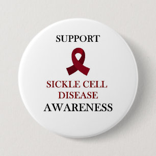 Sickle Cell Disease Awareness, Support and Healing 7.5 Cm Round Badge