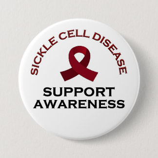 Sickle Cell Disease Awareness, Support and Healing 7.5 Cm Round Badge