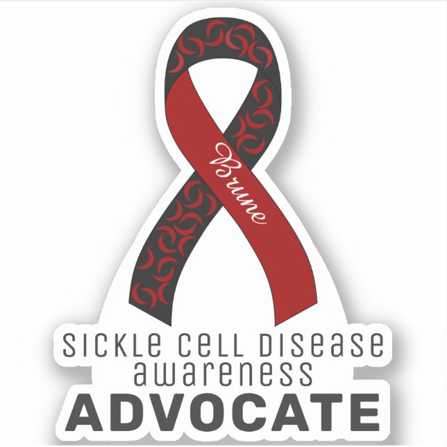 Sickle Cell Disease Awareness Vinyl Sticker (Front)