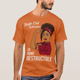Sickle Cell Disease Warrior Indestructible SCD Awa T-Shirt