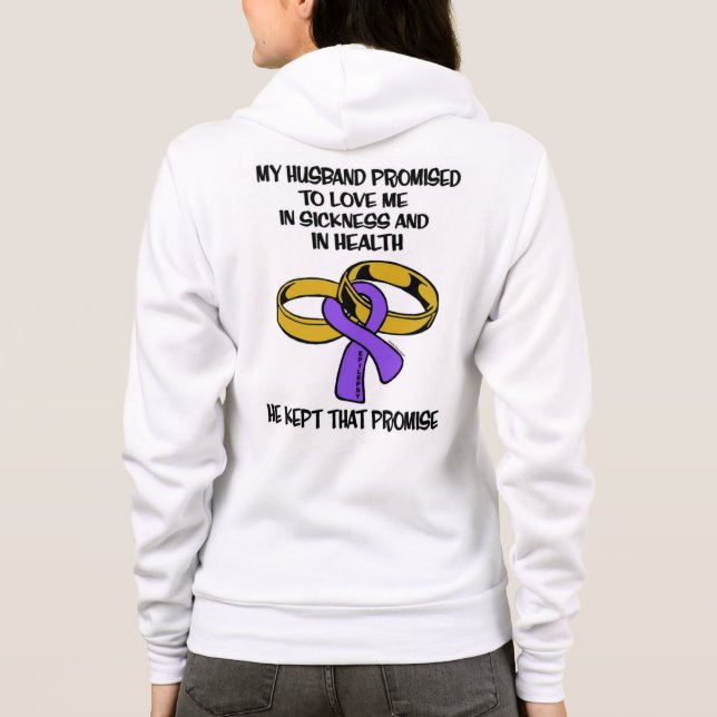 Sickness/Health...Epilepsy Hoodie (Back)