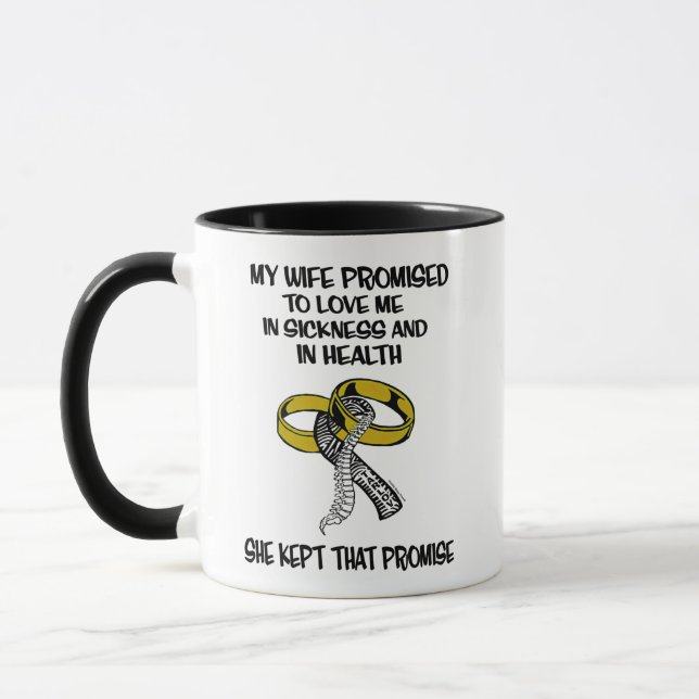 Sickness/Health...Tarlov Cyst Mug (Left)