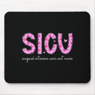Sicu Nurse Heart Valentines Day Surgical Intensive Mouse Pad