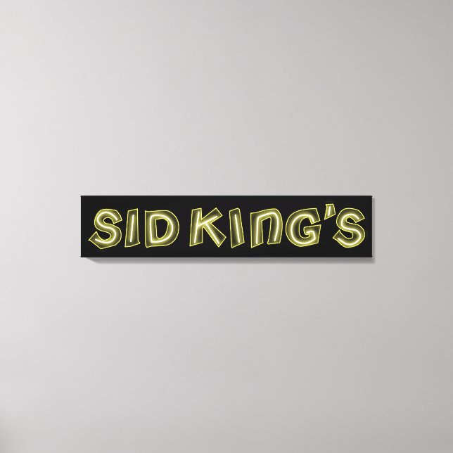 sid king's canvas print (Front)