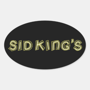 sid king's club oval sticker