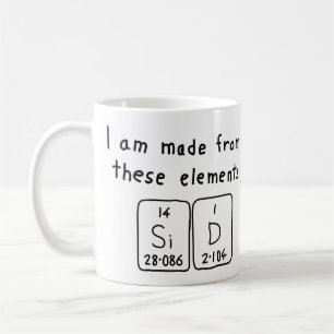 Sid periodic table name mug