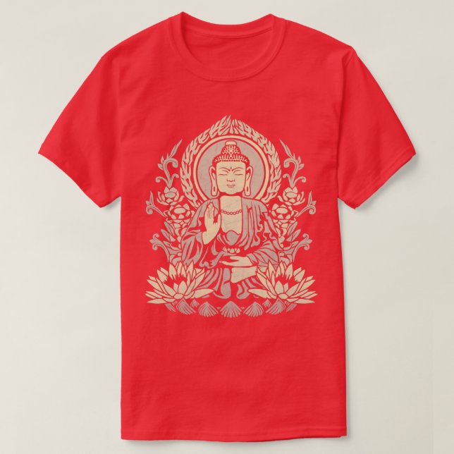 Siddhartha Gautama Buddha Yellow T-Shirt (Design Front)