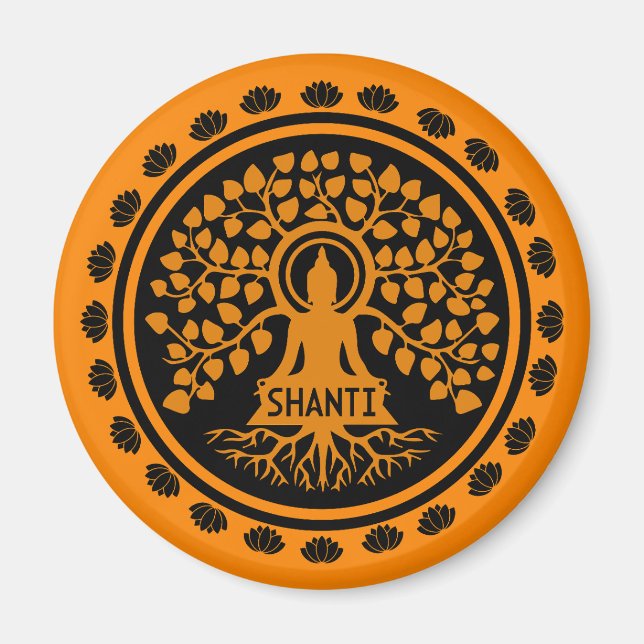 Siddhartha Gautama, Buddhist Art Magnet (Front)