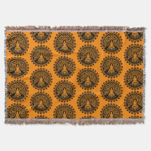 Siddhartha Gautama, Buddhist Art Throw Blanket