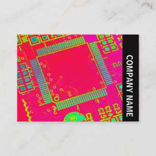 Side Band - Colourful Abstract Circuitry Business Card