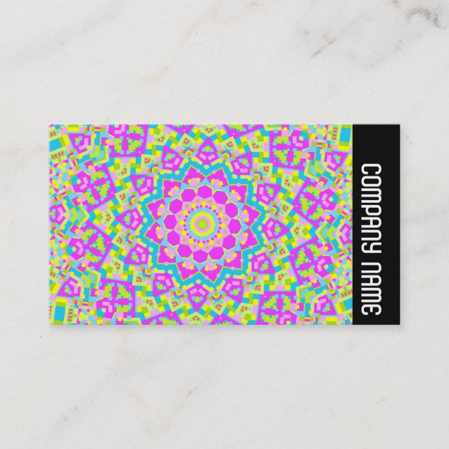 Side Band - Colourful Kaleidoscope 09 Business Card (Front)