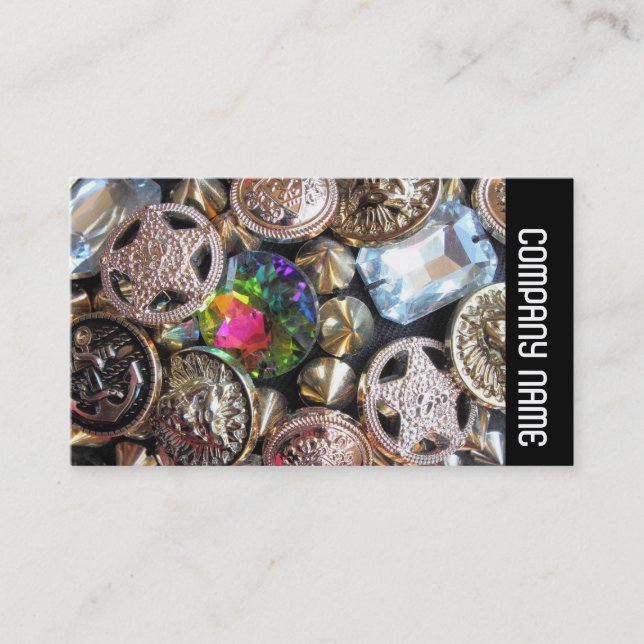 Side Band -  Flea Market Bling Business Card (Front)