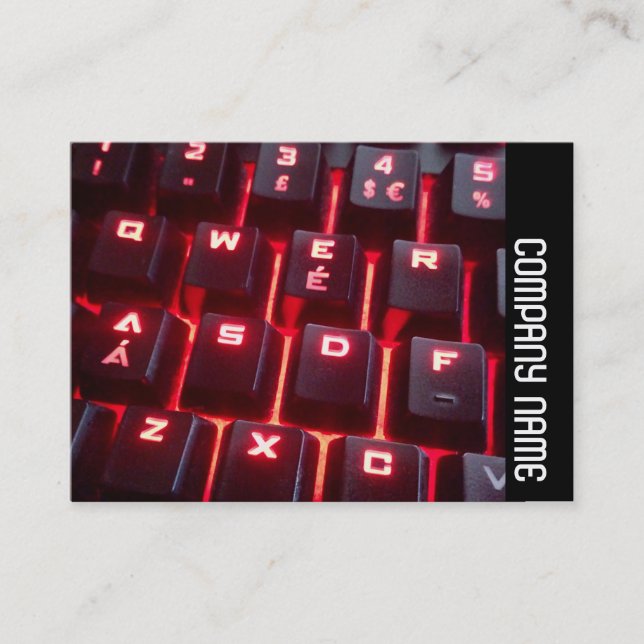 Side Band - Glowing Keyboard Business Card (Front)