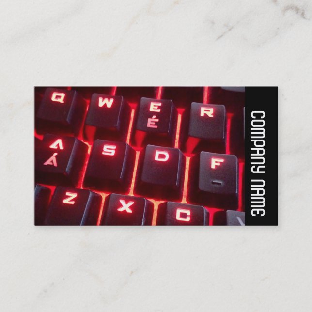 Side Band - Glowing Keyboard Business Card (Front)