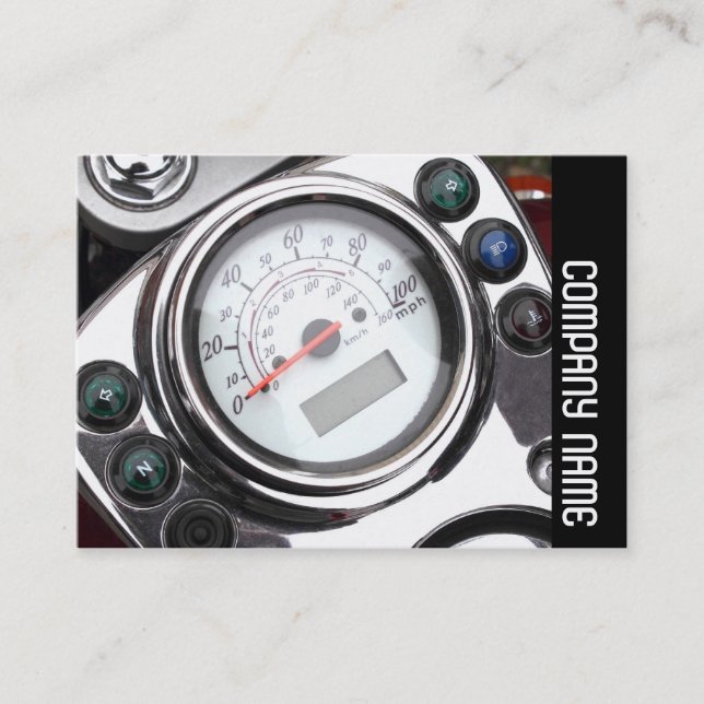 Side Band - Motorcycle Speedometer Business Card (Front)