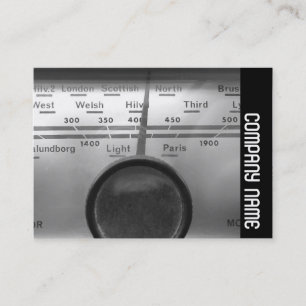 Side Band - Old UK Radio Dial Business Card