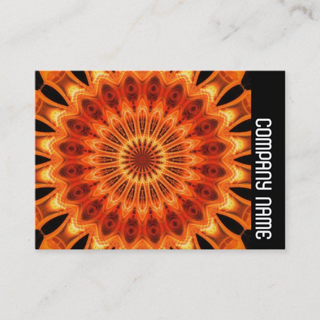 Side Band - Orange Kaleidescope 06 Business Card (Front)
