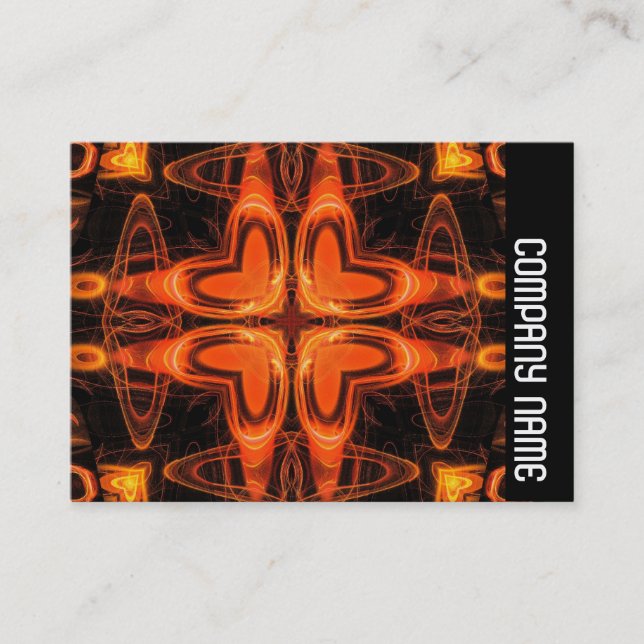 Side Band - Orange Kaliediscope 03 Business Card (Front)