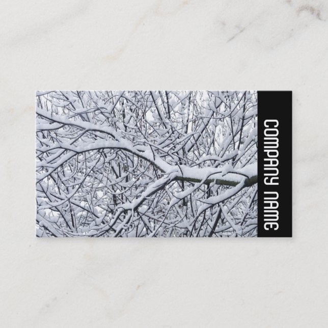 Side Band - Snowy Branches Business Card (Front)