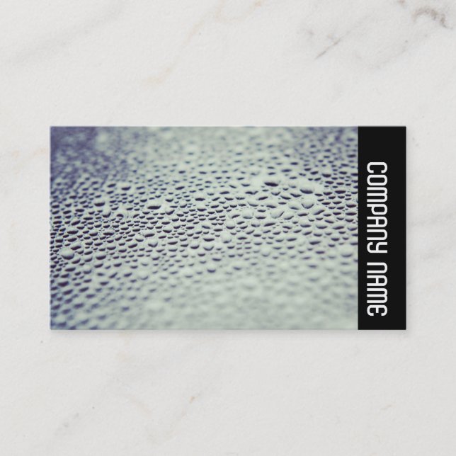 Side Band - Water Droplets on Glass 01 Business Card (Front)