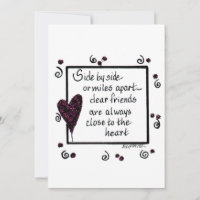 Side by Side, Friends Black and White text