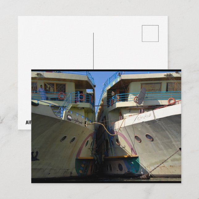 Side by Side on the Nile Postcard (Front/Back)