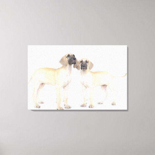 side by side,small group of animals,togetherness canvas print (Front)