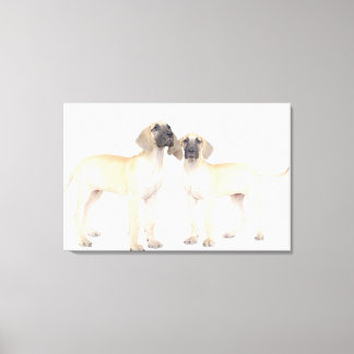 side by side,small group of animals,togetherness canvas print