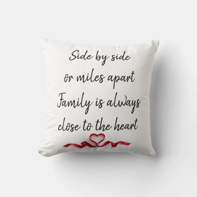 Side by Side (two sided) Family pillow (Front)