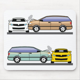 Side car crash mouse pad