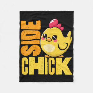 Side Chick Fleece Blanket