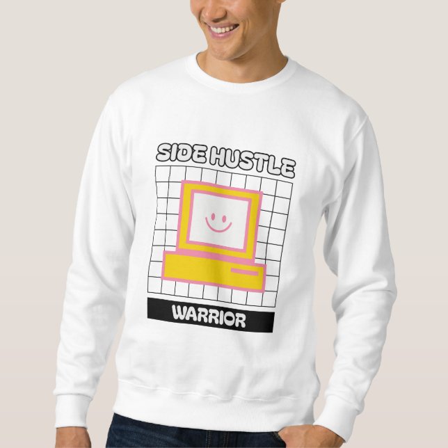 Side Hustle Warrior Retro Tech Sweatshirt (Front)