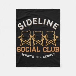 Side Line Social Club  Fleece Blanket