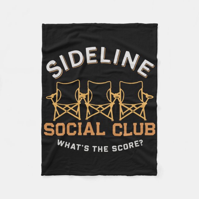 Side Line Social Club  Fleece Blanket (Front)