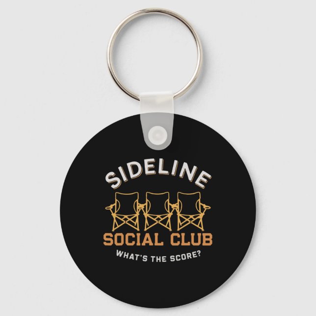 Side Line Social Club  Key Ring (Front)