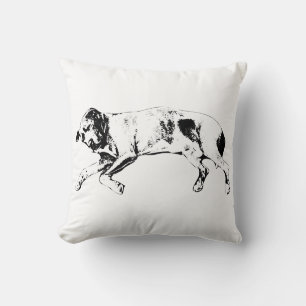 Side Nap for Winter Evenings Cushion