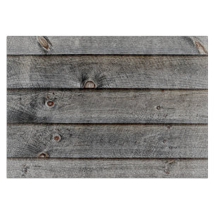 Side of a barn cutting board