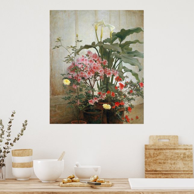 Side of a Greenhouse 1870–80 Poster (Kitchen)