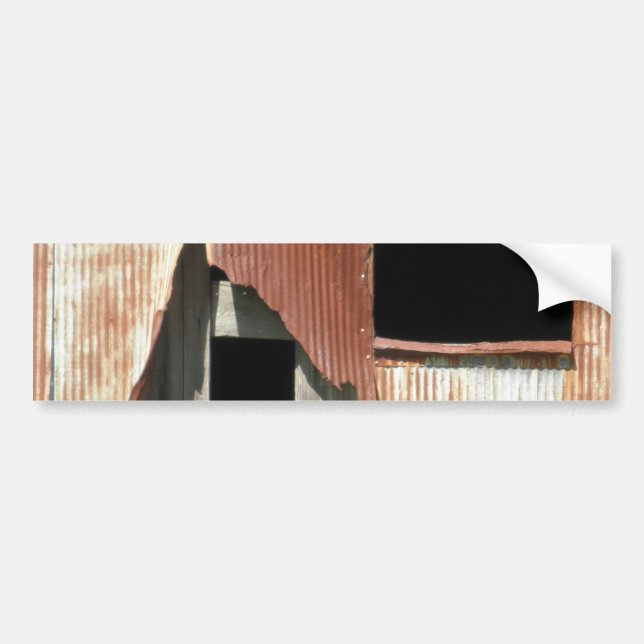 Side of the Barn Old Building Window Rustic Photo Bumper Sticker (Front)